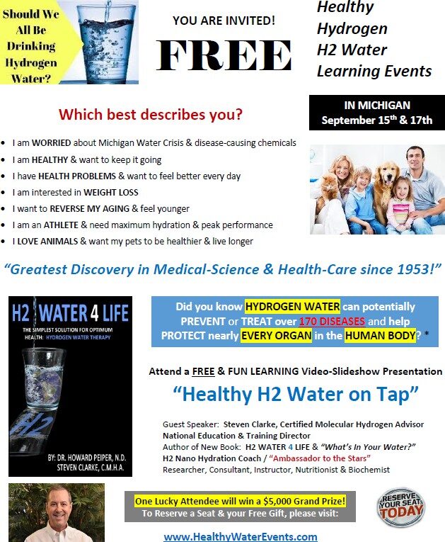 Promotional flyer for Health Ranger webinars and product offers.