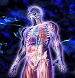 Portrait of a man smiling gently against a teal background.